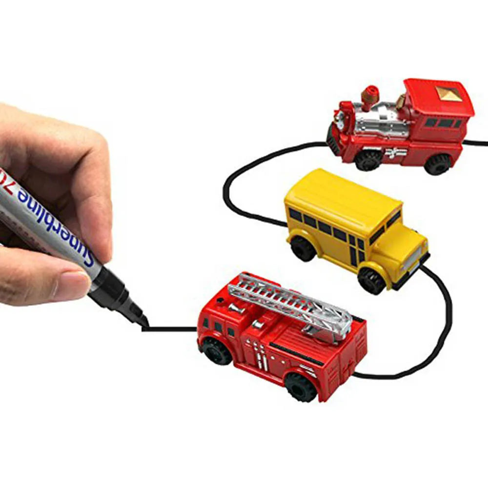 Line-Following Toy Car Induction Sensor Includes Drawing Pen