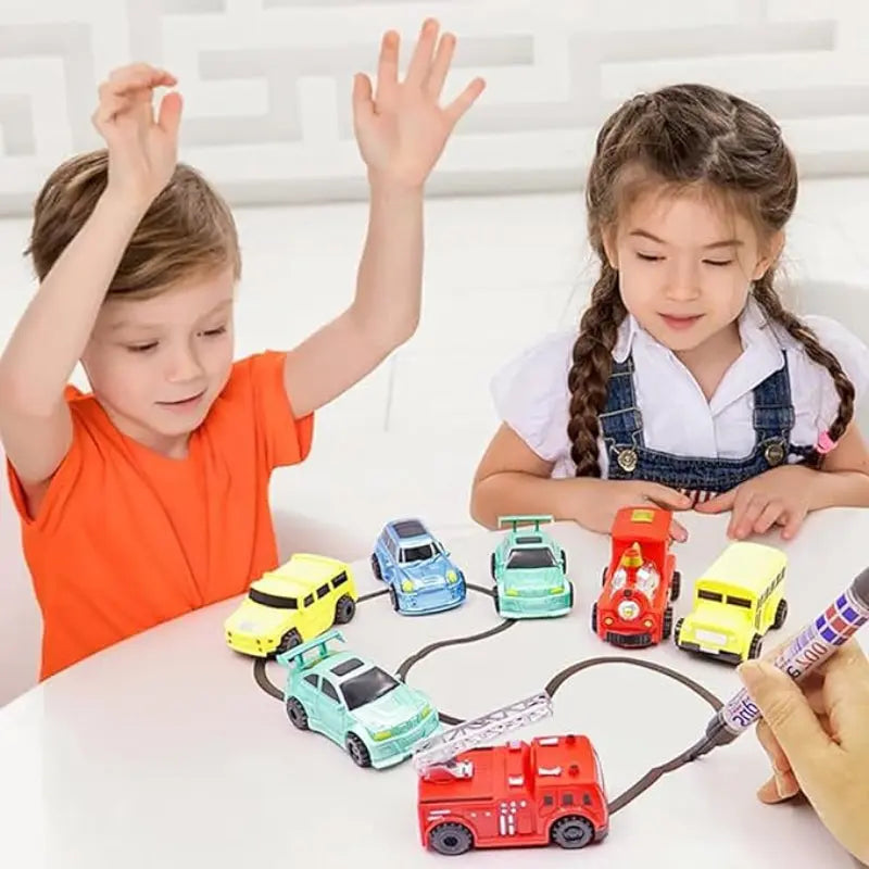 Line-Following Toy Car Induction Sensor Includes Drawing Pen