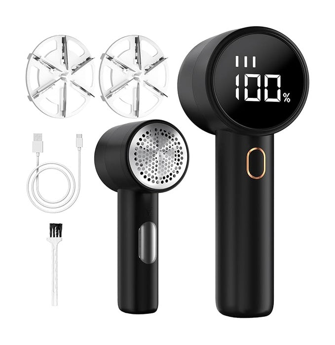 Lint Remover Honeycomb Mesh LED Display USB-C Fast Charging