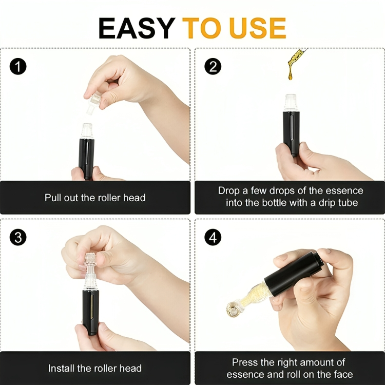 Lip Plumping Roller Microneedle Stainless Steel Tips