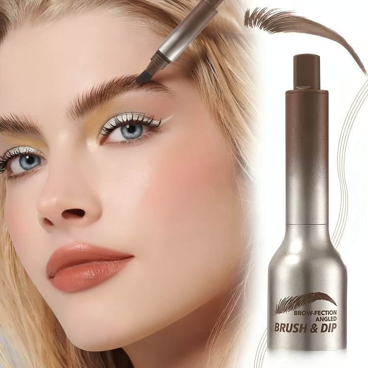 Liquid Eyebrow Enhancer Angled Brush Waterproof & Long-Lasting