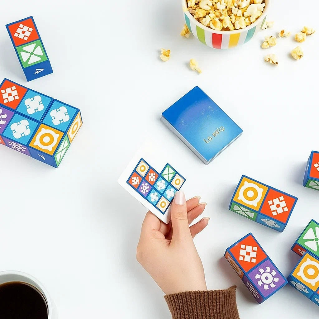 Logic Game Pattern-Building Symbol Dice 60 Cards