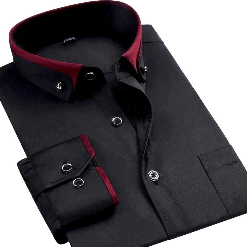 Long-Sleeve Shirt Slim Fit Breathable Wrinkle-Free