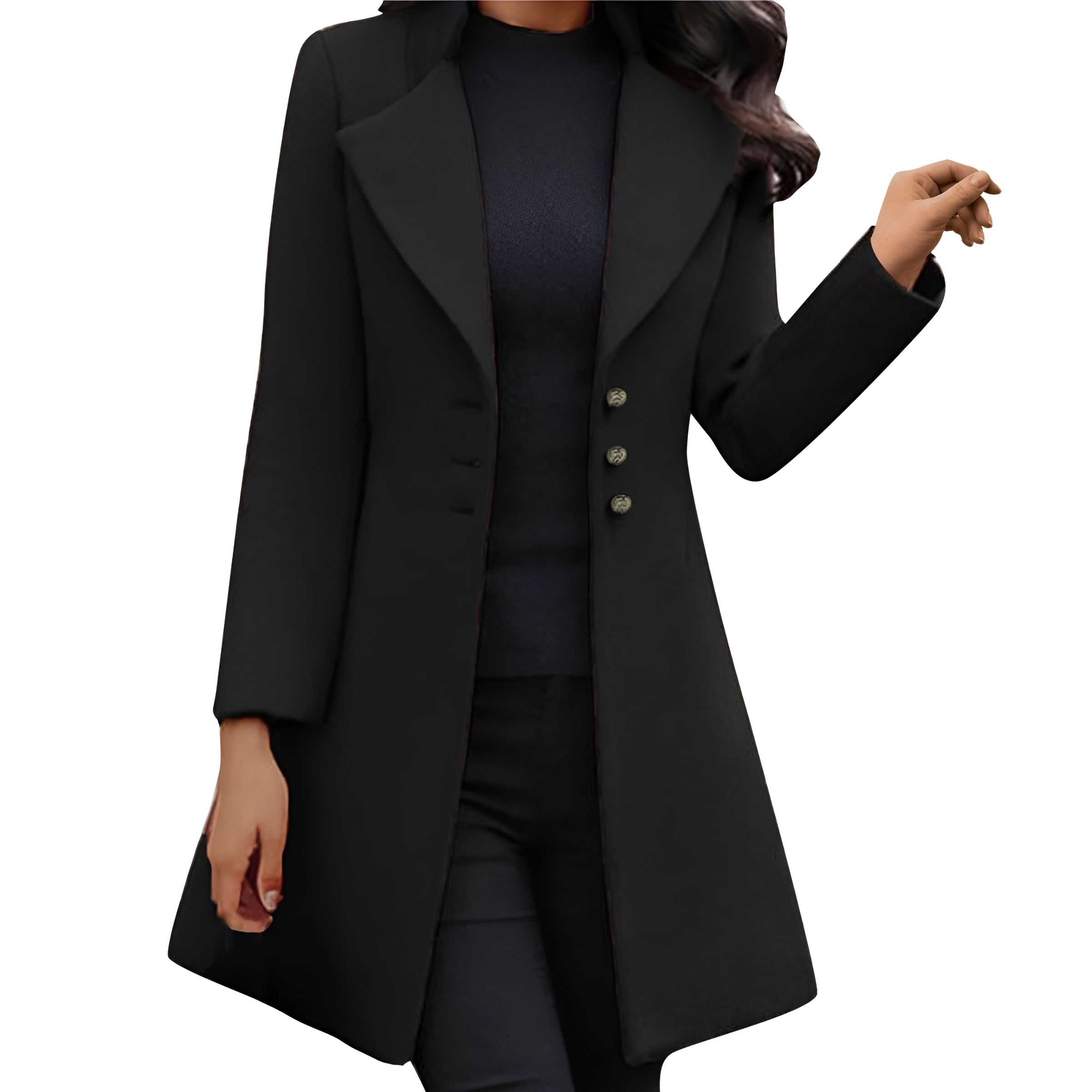 Long Wool Coat Italian Tailored Classic Warmth