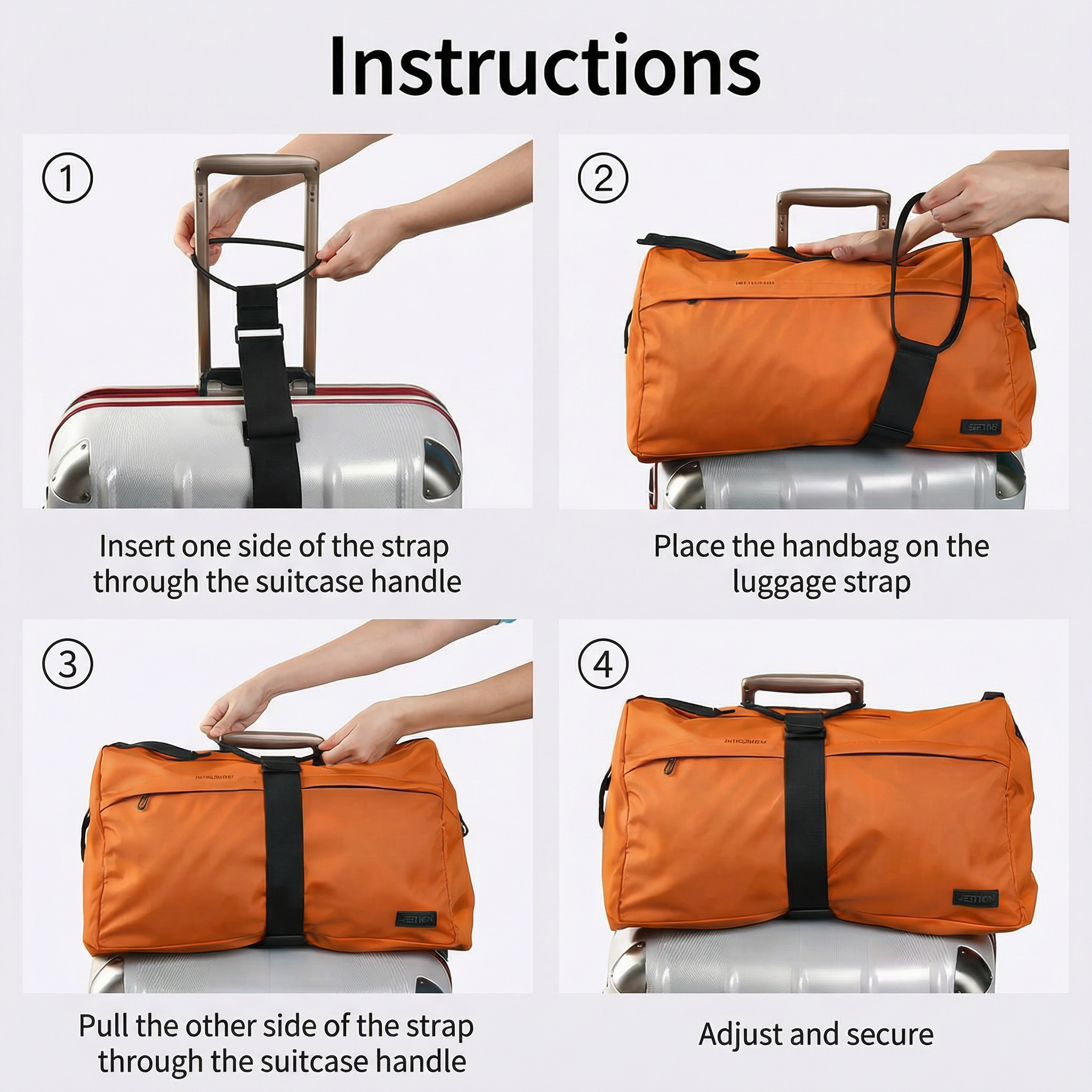 Luggage Strap Adjustable Elastic Waterproof