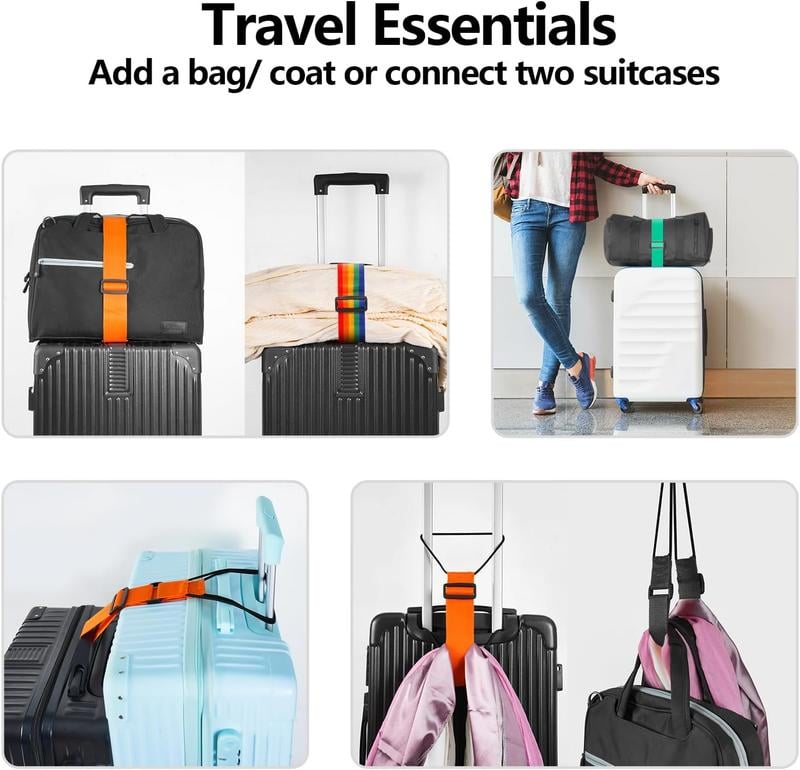 Luggage Strap Adjustable Polyester & Elastic Hands-Free
