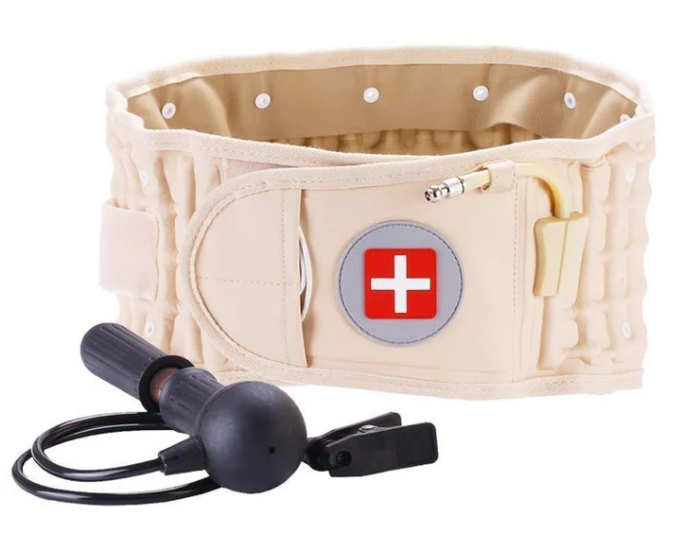 Lumbar Support Belt Integrated Air Pump Adjustable Fit