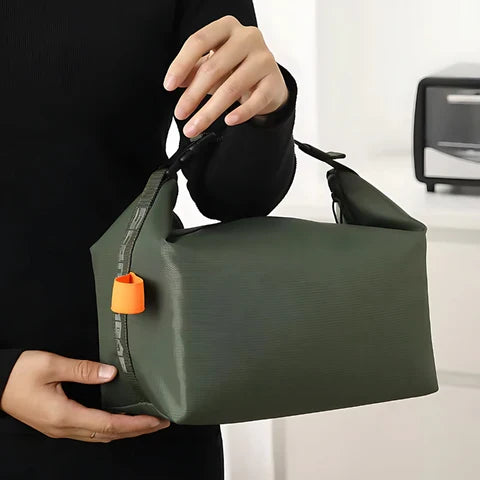 Lunch Bag Insulated Foldable Polyester Zipper & Soft Handle
