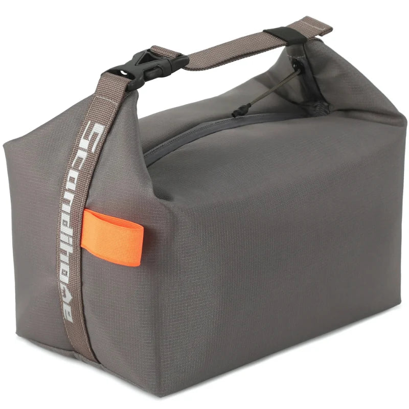 Lunch Bag Insulated Foldable Polyester Zipper & Soft Handle