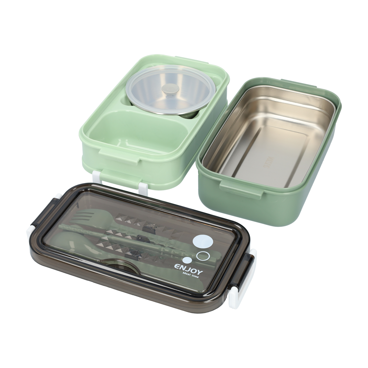 Lunch Box 3-Tier Leak-Proof BPA-Free