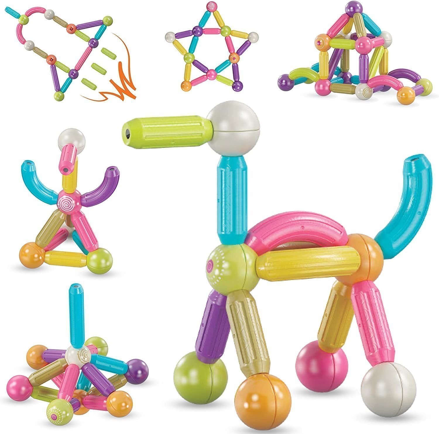 Magnetic Building Set Easy Connect BPA-Free STEM