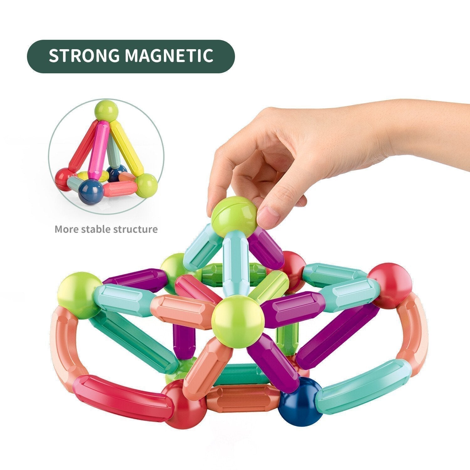 Magnetic Building Set Easy Connect BPA-Free STEM