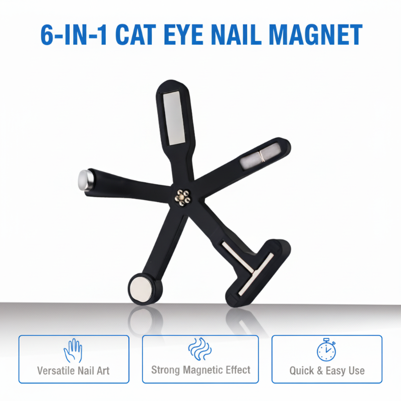 Magnetic Nail Tool 0.51 Inch Magnet 8 Patterns