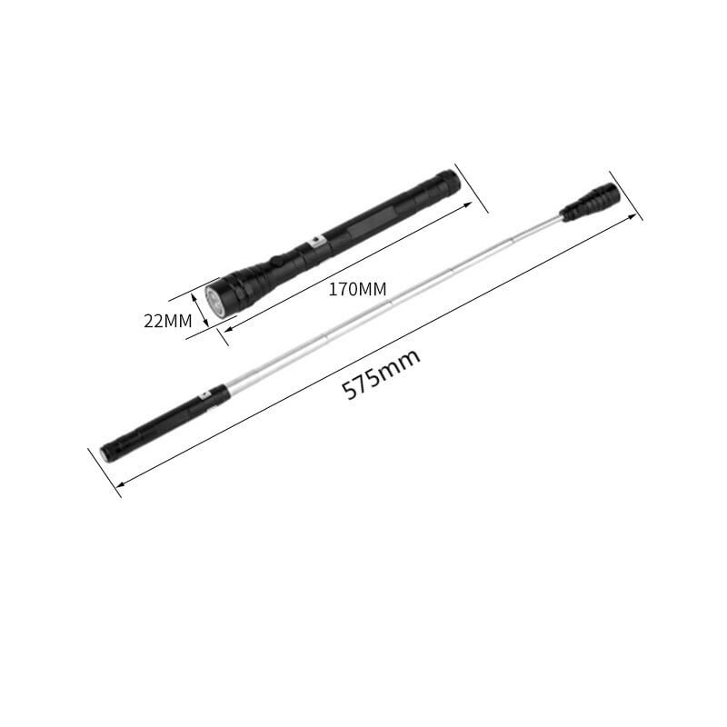 Magnetic Pickup Tool Neodymium Magnet 22.6-Inch Extendable Built-In LED