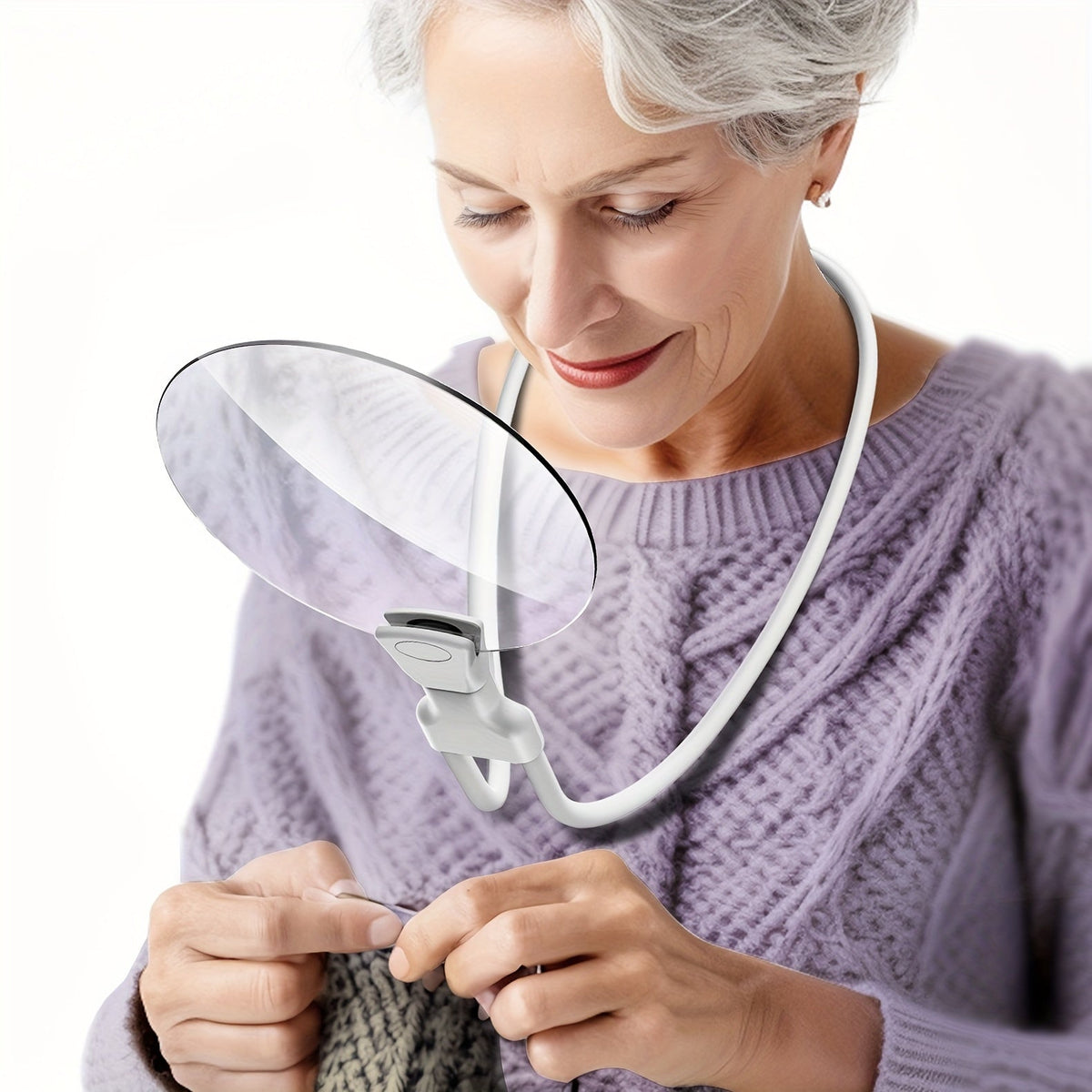 Magnifier Hands-Free 5x Magnification & Flexible Gooseneck