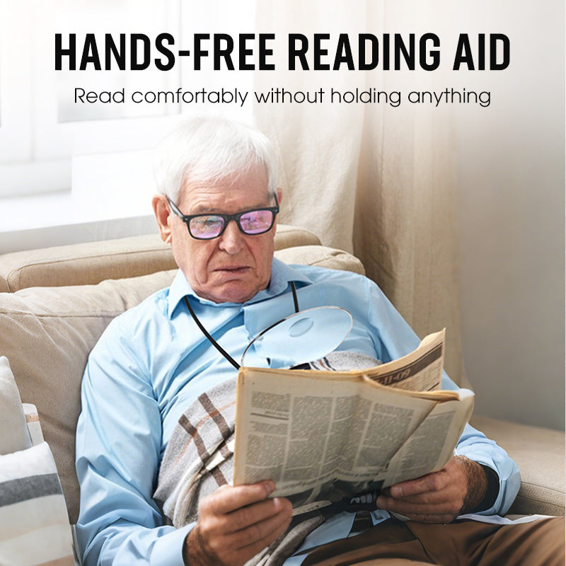 Magnifying Glasses Hands-Free 5X & 10X Flexible Neck