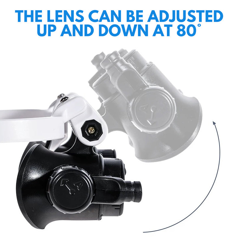 Magnifying Glasses Hands-Free Dual LED 6x To 25x
