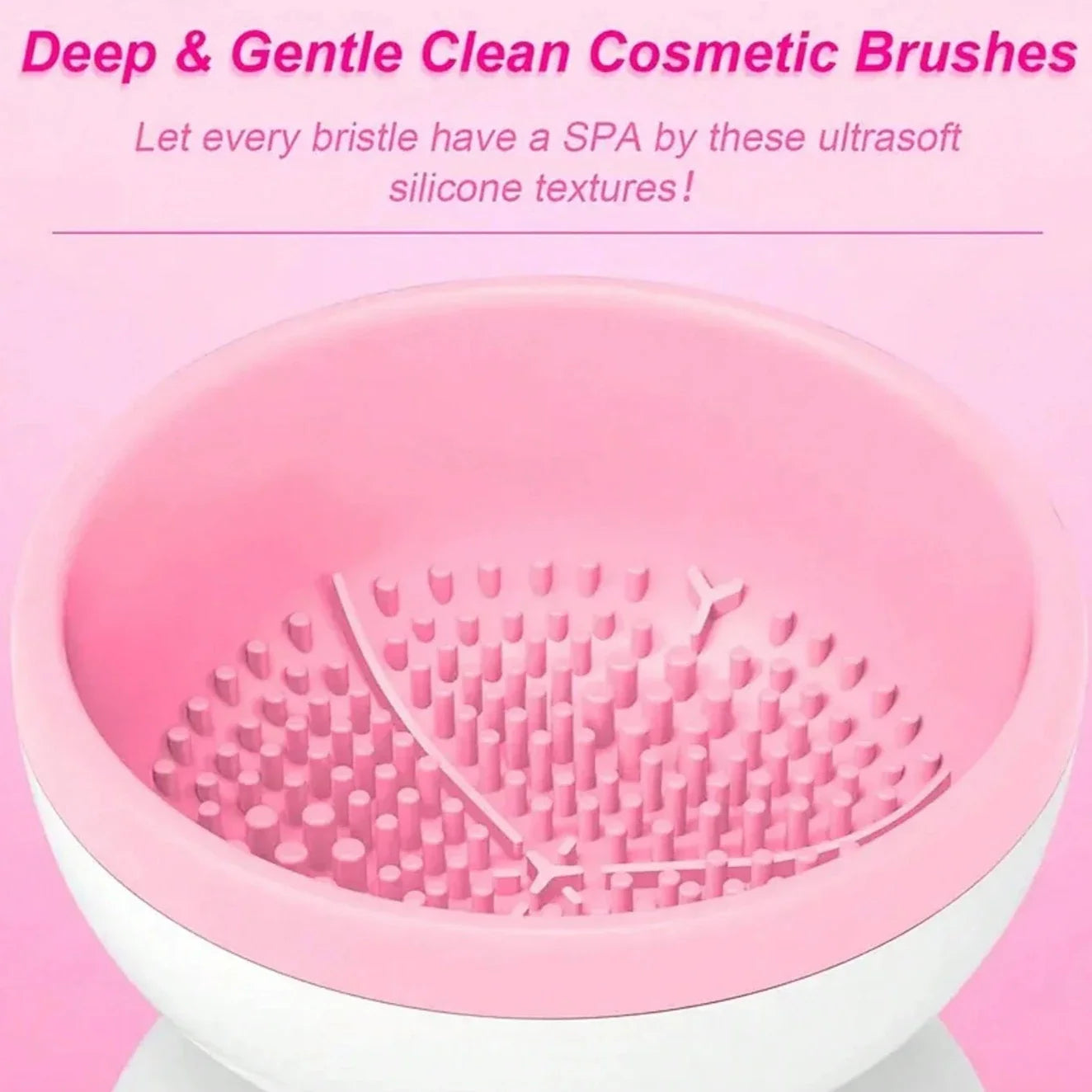 Makeup Brush Cleaner USB-Powered Rotating Deep Clean