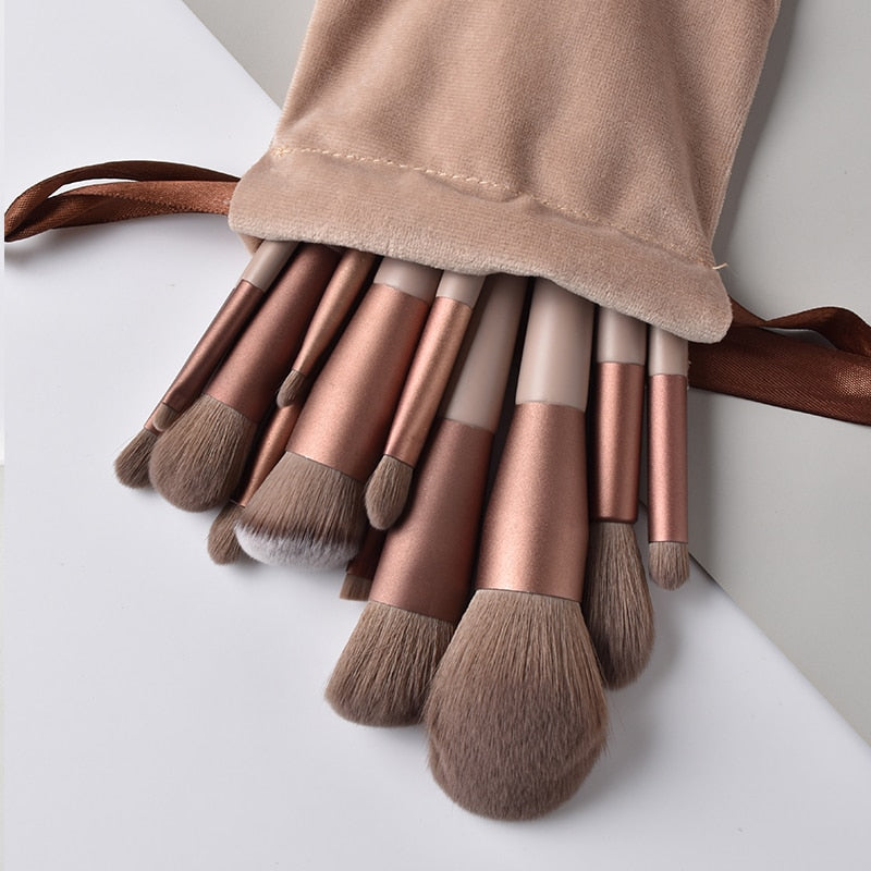 Makeup Brush Set Soft Bristles Multi-Piece Face Eyes Lips