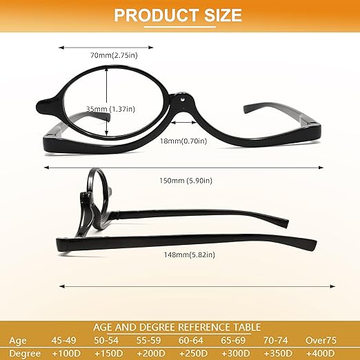 Makeup Magnifying Glasses Up To 4x Prescription Strengths