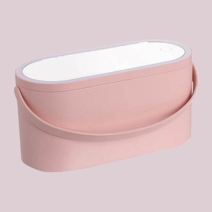 Makeup Mirror Lighted & Foldable Travel Organizer