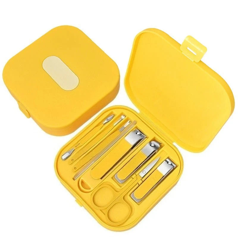 Manicure Set Precision Stainless Steel Hard Shell Travel Case