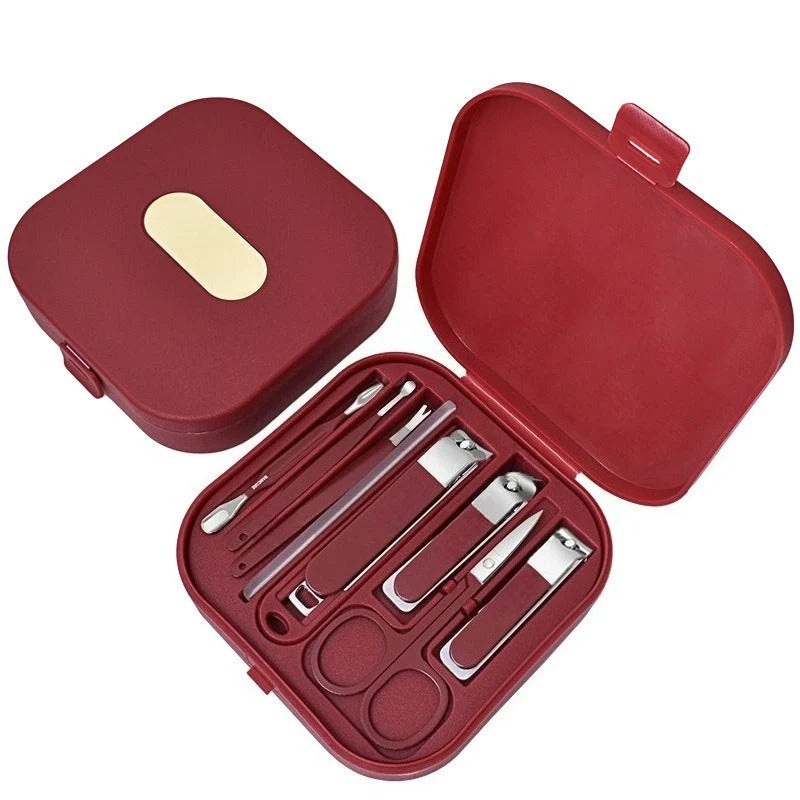 Manicure Set Precision Stainless Steel Hard Shell Travel Case