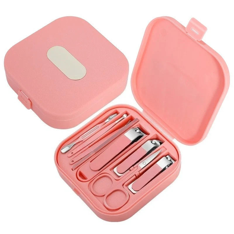 Manicure Set Precision Stainless Steel Hard Shell Travel Case