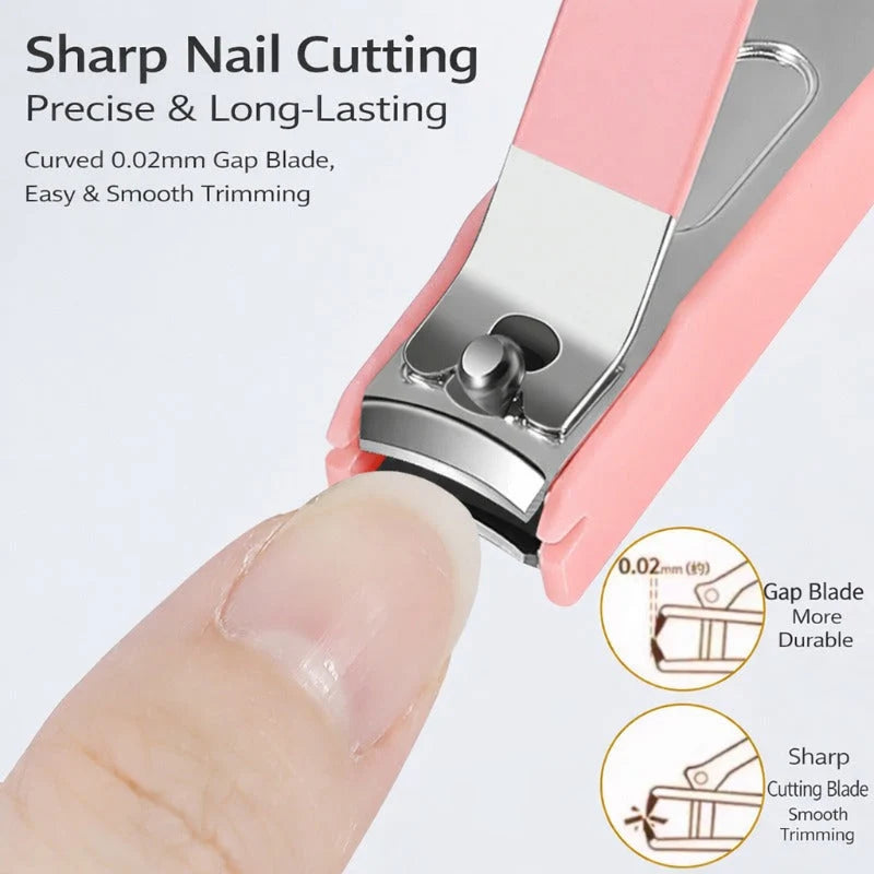 Manicure Set Precision Stainless Steel Hard Shell Travel Case