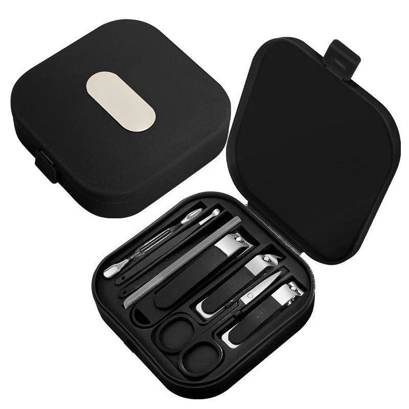 Manicure Set Precision Stainless Steel Hard Shell Travel Case