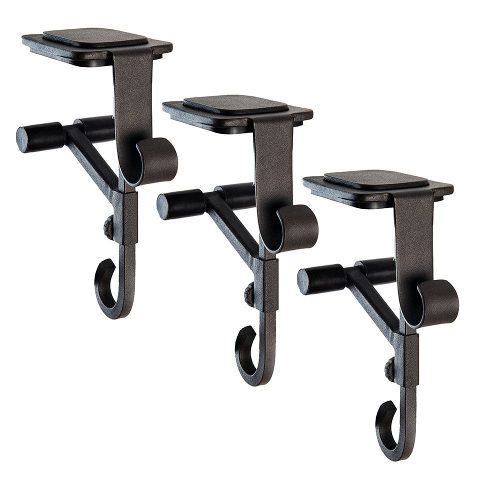 Mantel Stocking Holder Adjustable Double Hooks & Rubber Pads