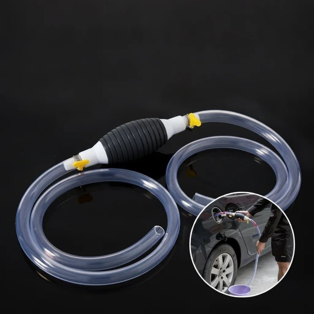 Manual Siphon Pump Large-Caliber 2-Meter Hoses Fuel & Water