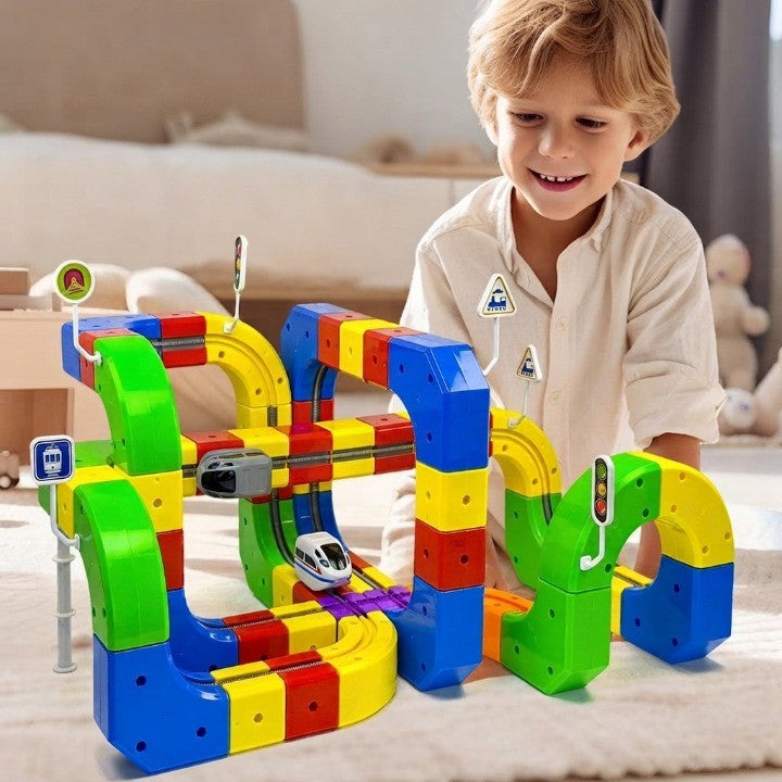 Marble Run Set Magnetic Levitating Train Over 50 Layouts