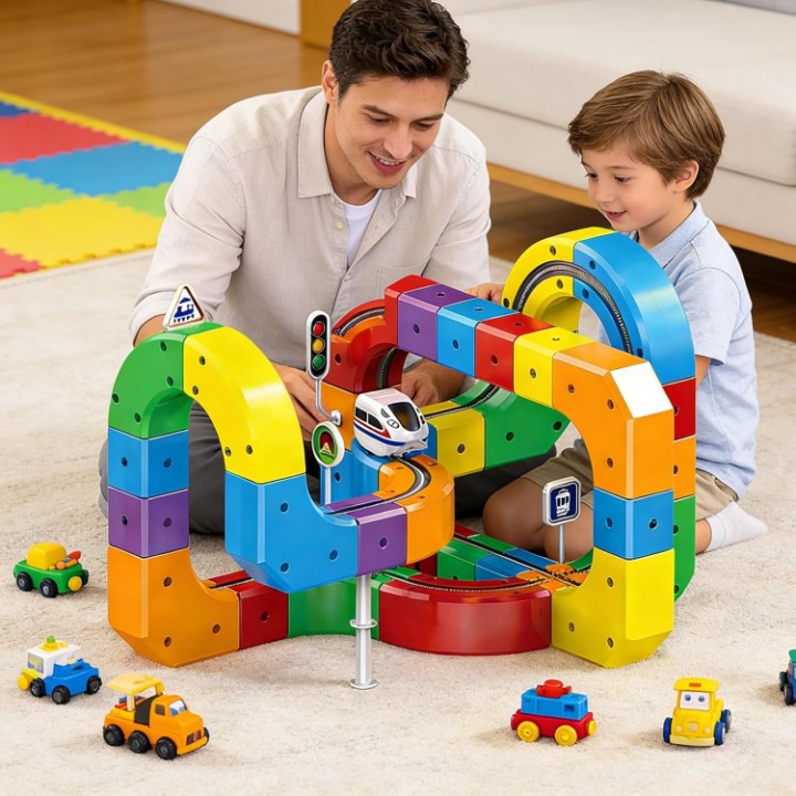 Marble Run Set Magnetic Levitating Train Over 50 Layouts