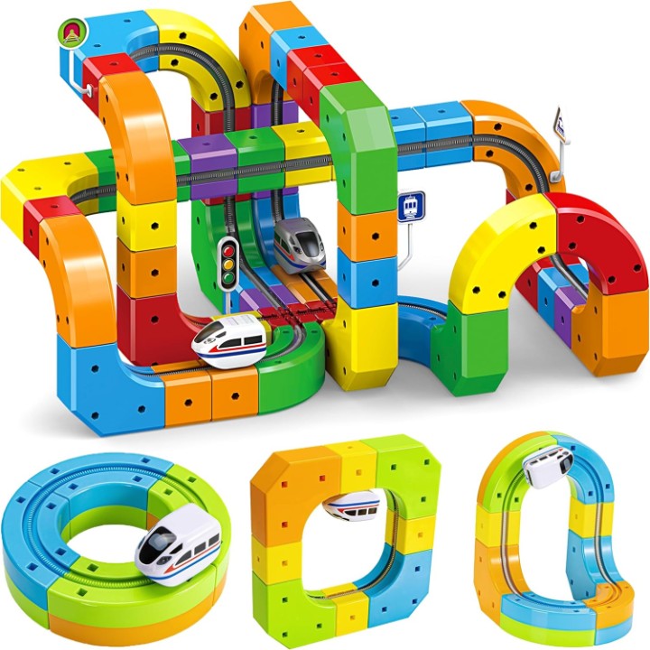 Marble Run Set Magnetic Levitating Train Over 50 Layouts