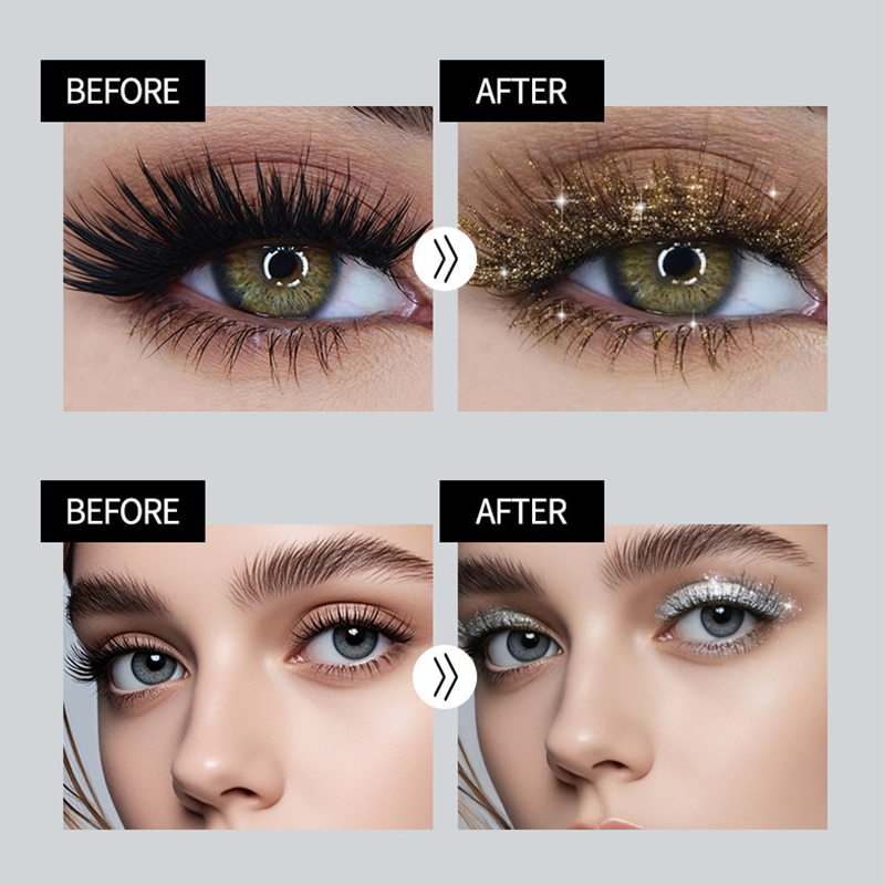 Mascara Instant Curl Waterproof Glitter Finish