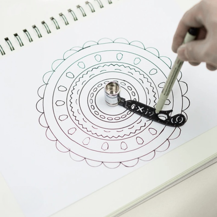 Measuring Ruler 6-In-1 Stainless Steel Pocket-Sized
