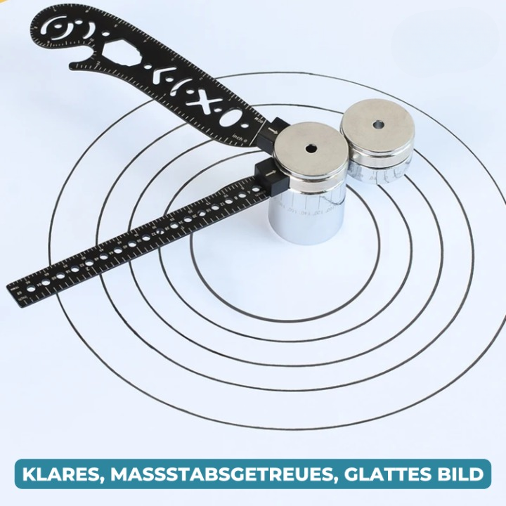 Measuring Ruler 6-In-1 Stainless Steel Pocket-Sized