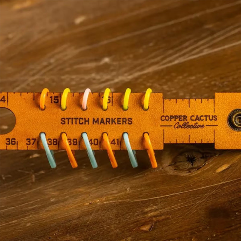 Measuring Ruler Vegetable-Tanned Leather 7-In-1 Wrist Wrap