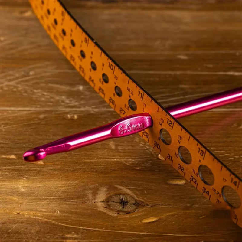 Measuring Ruler Vegetable-Tanned Leather 7-In-1 Wrist Wrap