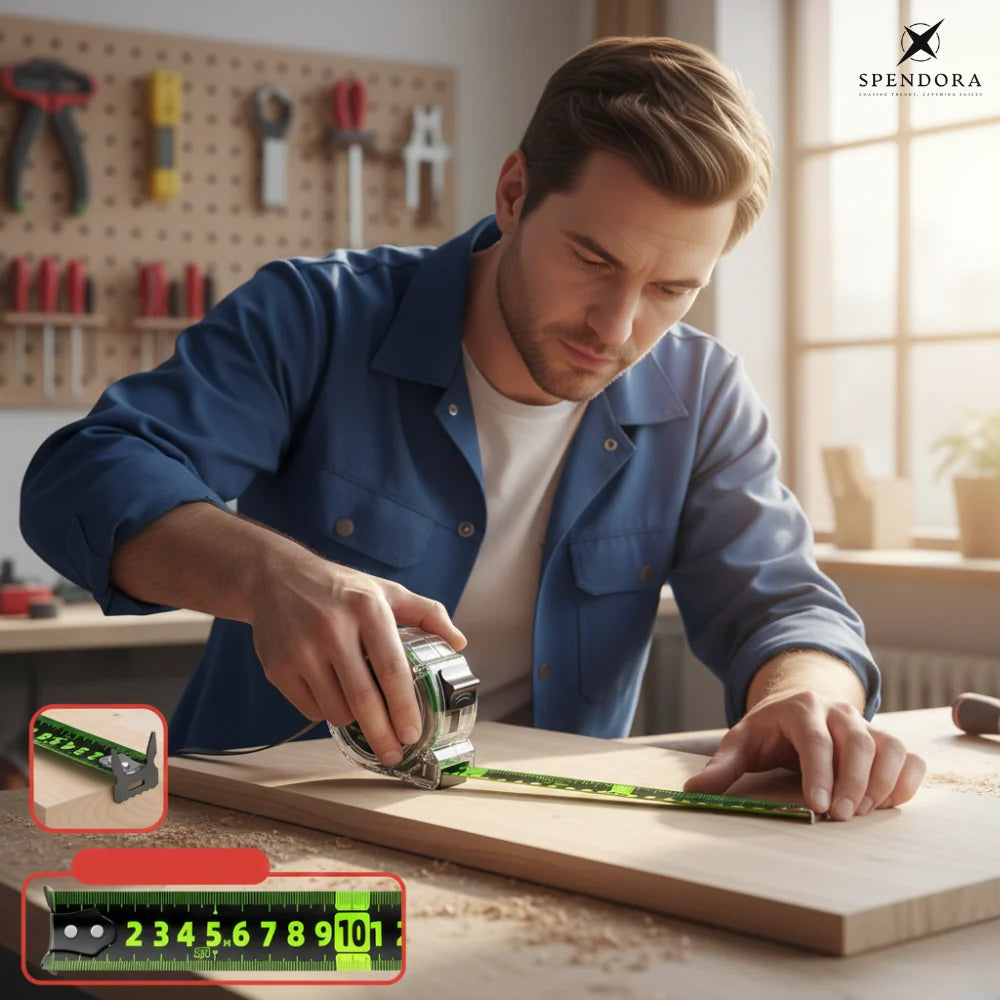 Measuring Tape Luminous Double-Sided Laser-Engraved & Self-Adjusting Hook
