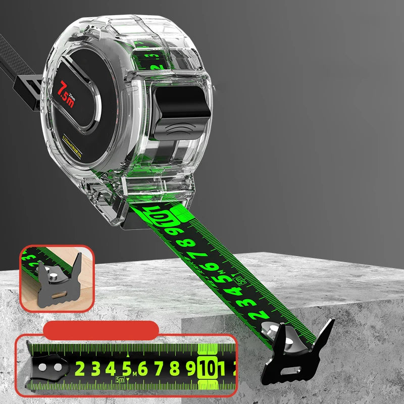 Measuring Tape Luminous Double-Sided Laser-Engraved & Self-Adjusting Hook