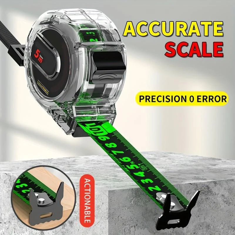 Measuring Tape Luminous Double-Sided Laser-Engraved & Self-Adjusting Hook