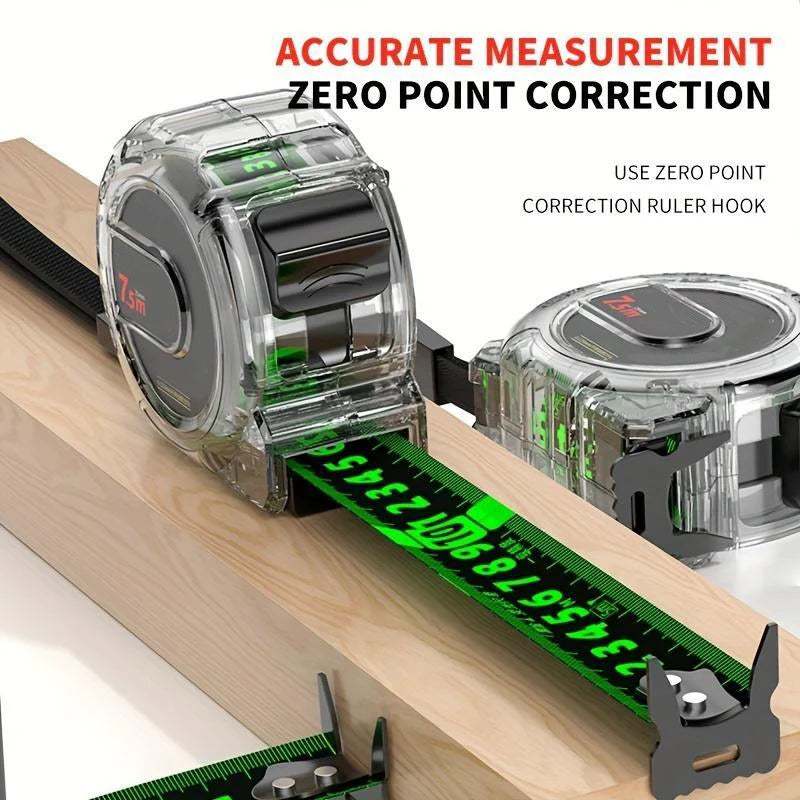 Measuring Tape Luminous Double-Sided Laser-Engraved & Self-Adjusting Hook