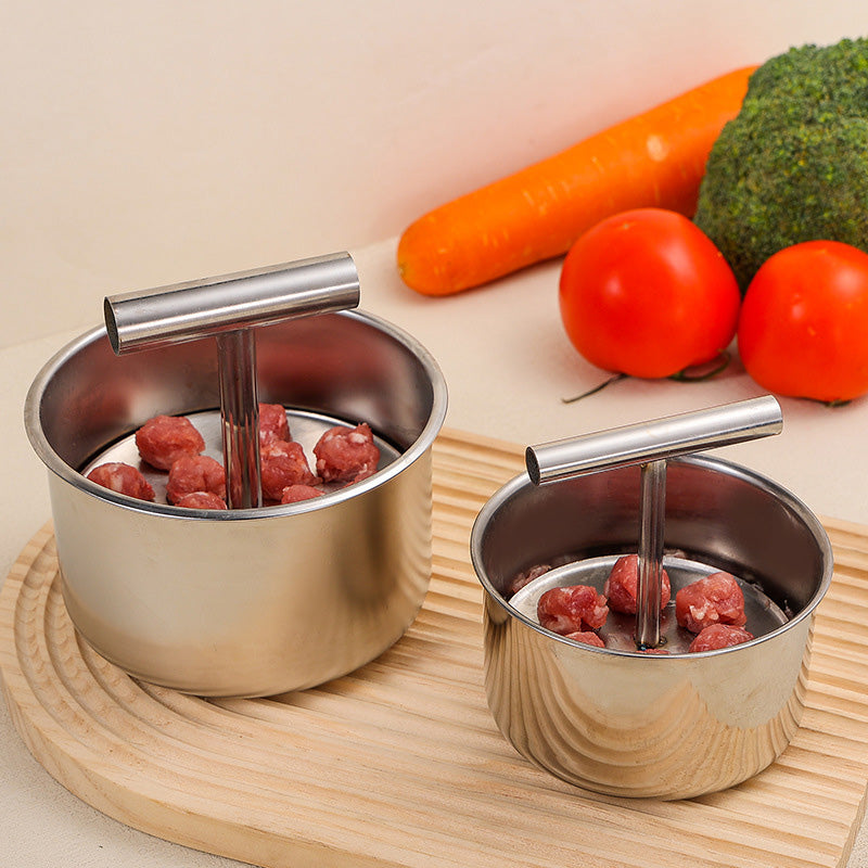 Meatball Mold Stainless Steel Plunger 6 Or 12 Holes