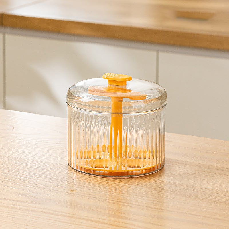Meatball Press Even Shaping Glass Container & Airtight Lid