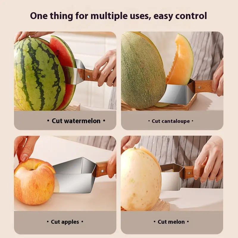Melon Slicer Stainless Steel Blade & Non-Slip Handle