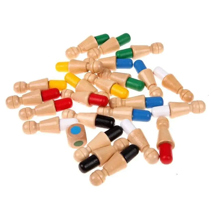 Memory Game Handcrafted Wood & Non-Toxic Paint