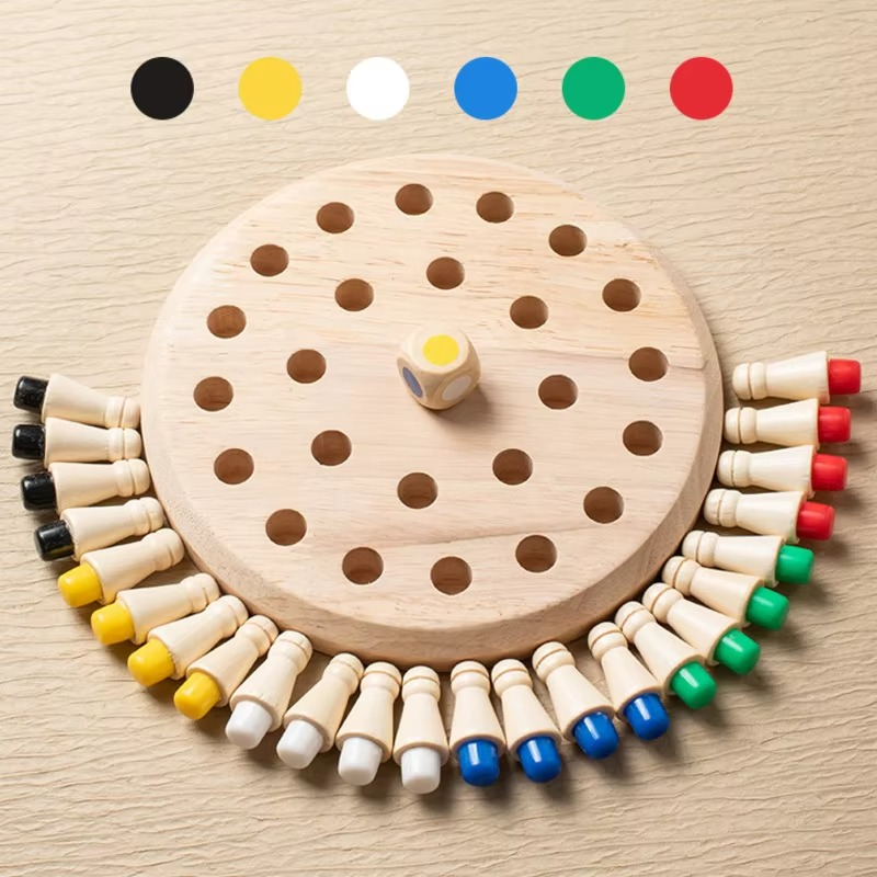 Memory Game Wooden Dice Controlled