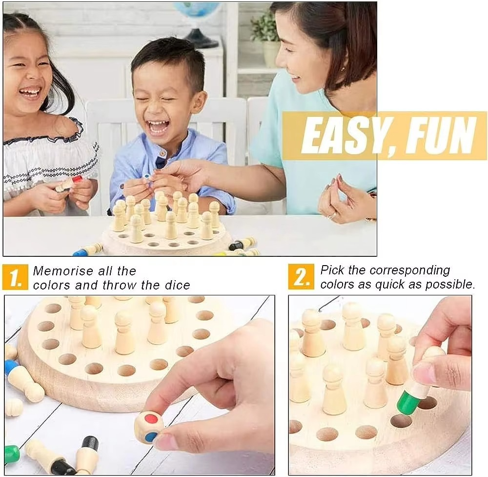 Memory Game Wooden Dice Controlled